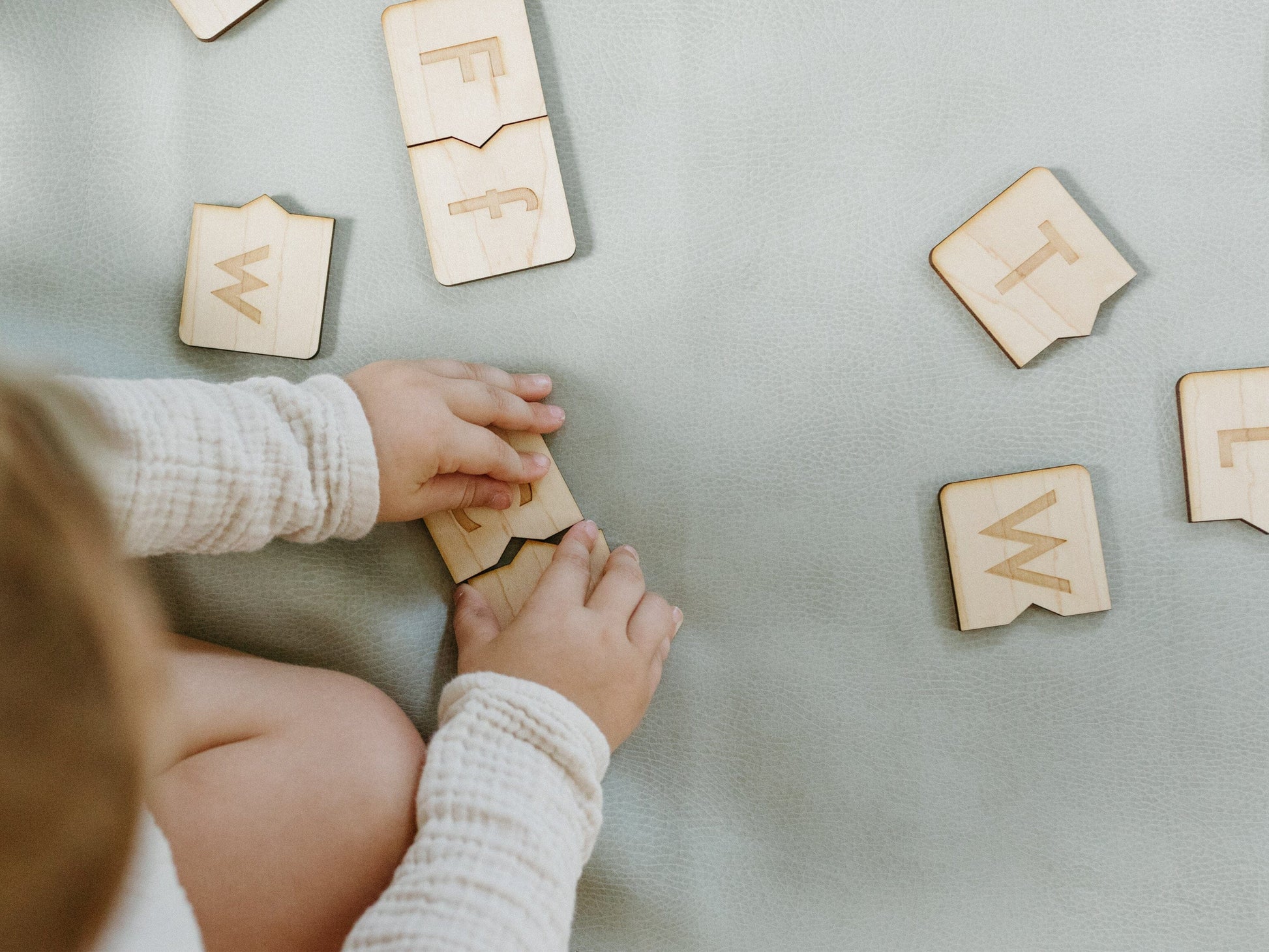 Wooden Alphabet Puzzle • Uppercase & Lowercase Matching Game General Wood Product 
