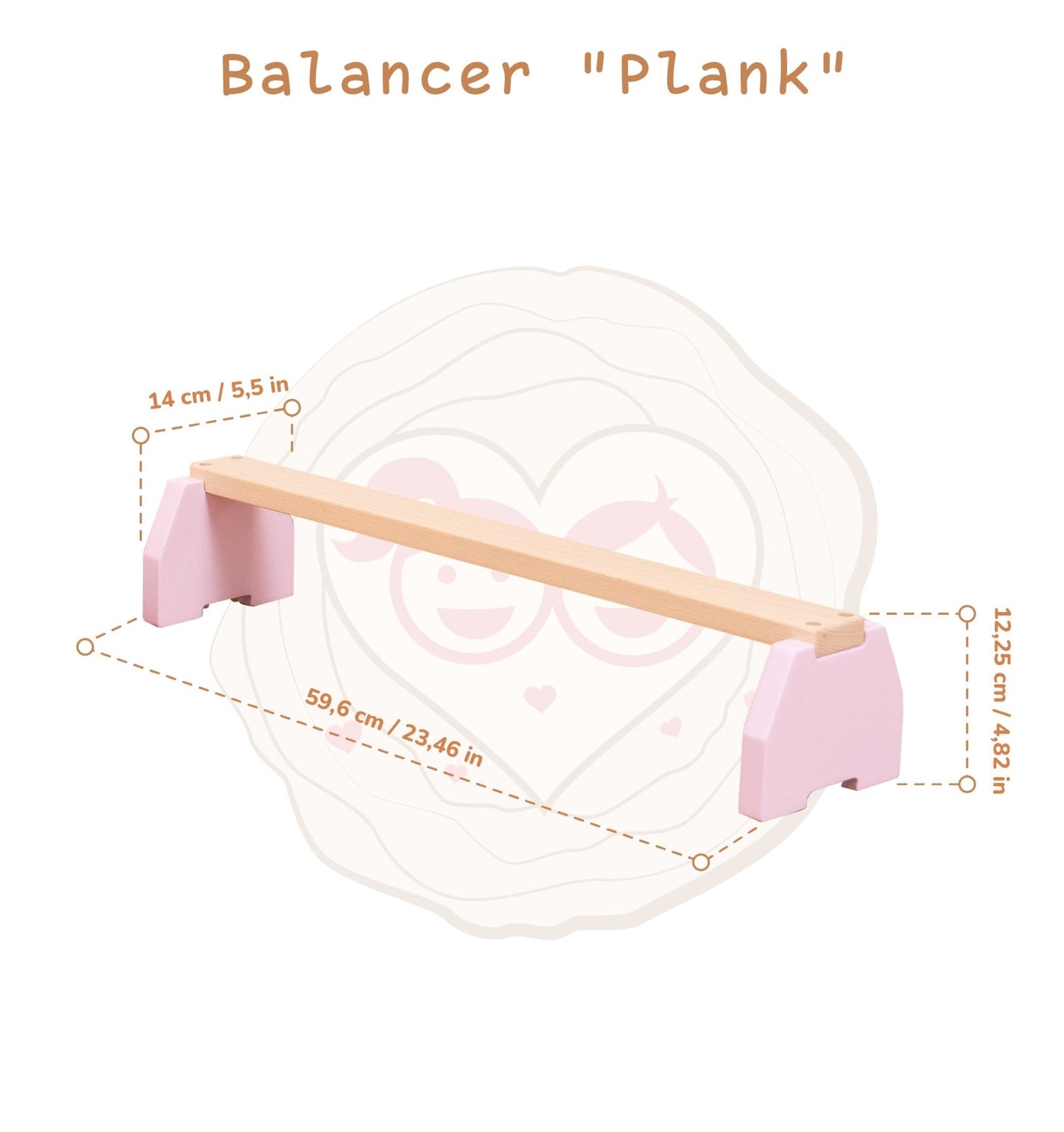 woodandhearts - Wooden Balance Beam Set