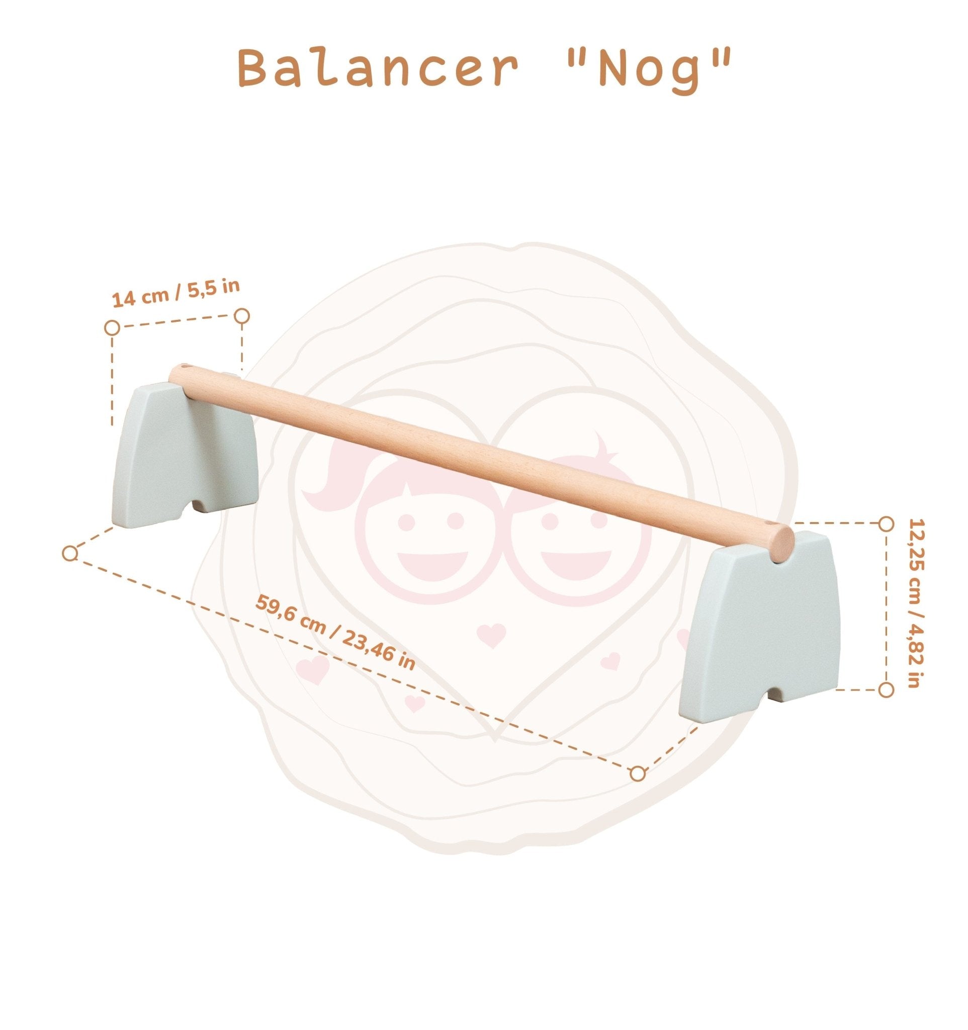 woodandhearts - Wooden Balance Beam Set