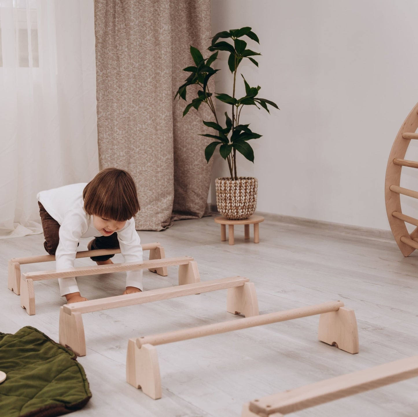 woodandhearts - Wooden Balance Beam Set
