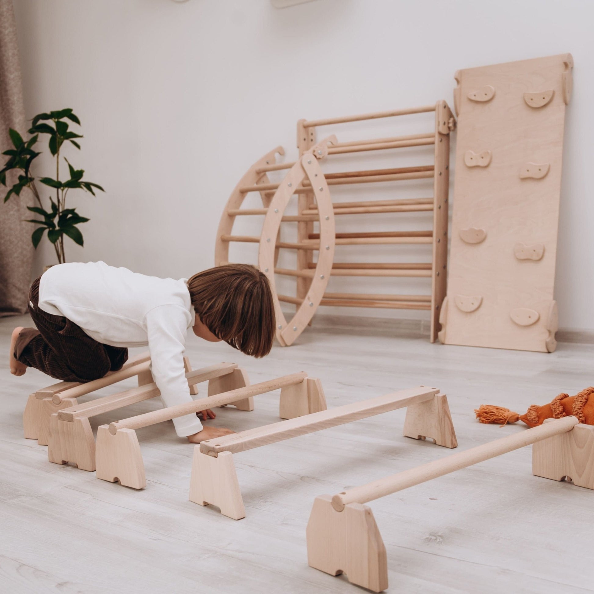 woodandhearts - Wooden Balance Beam Set