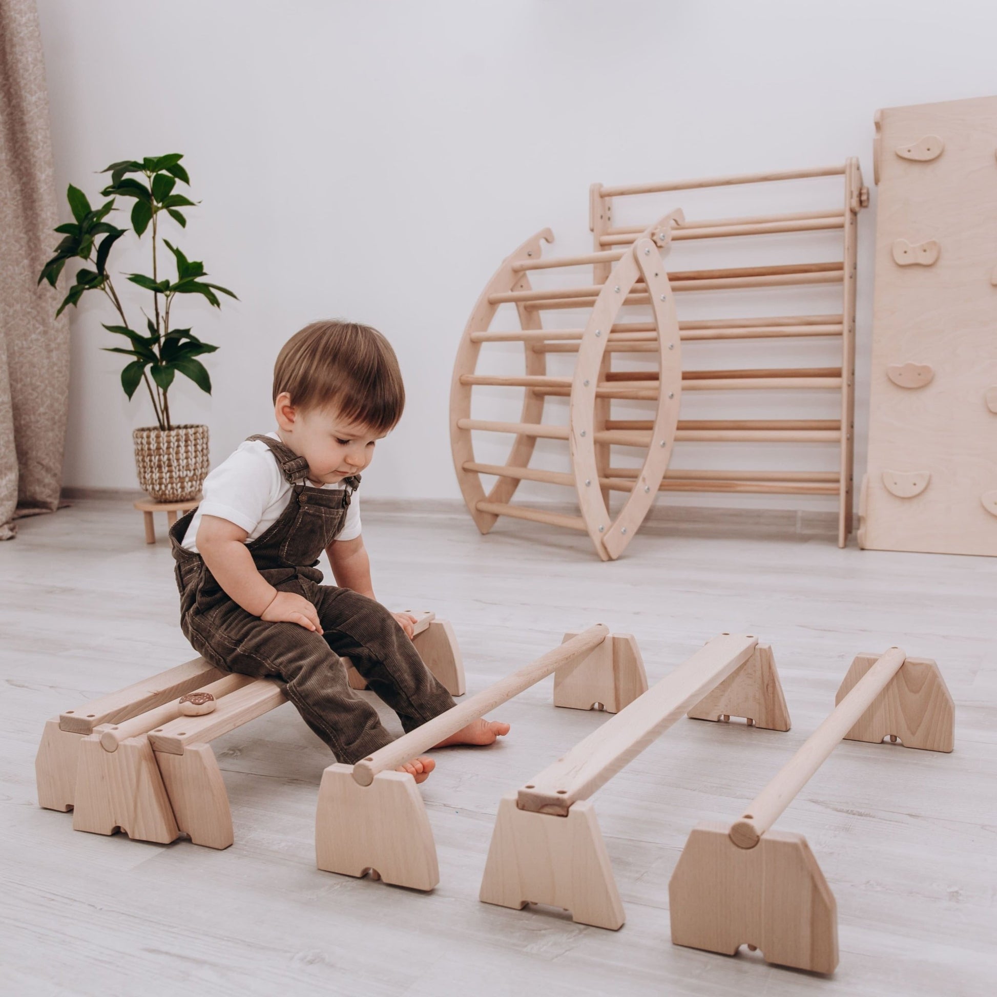 woodandhearts - Wooden Balance Beam Set