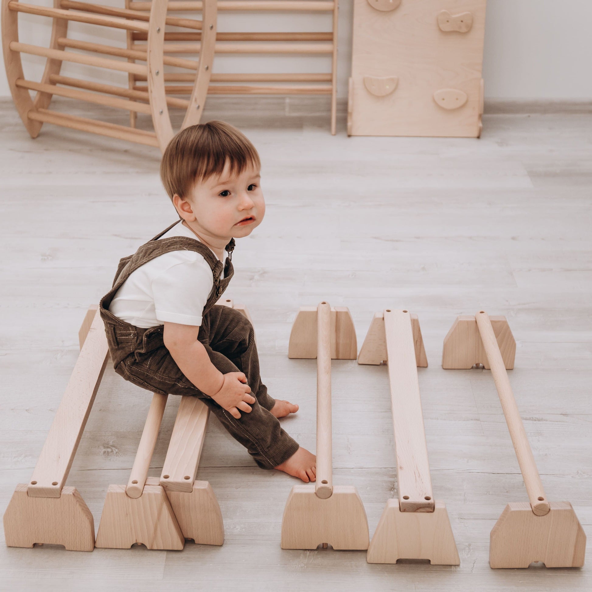 Wooden Balance Beam Set Balance Board 