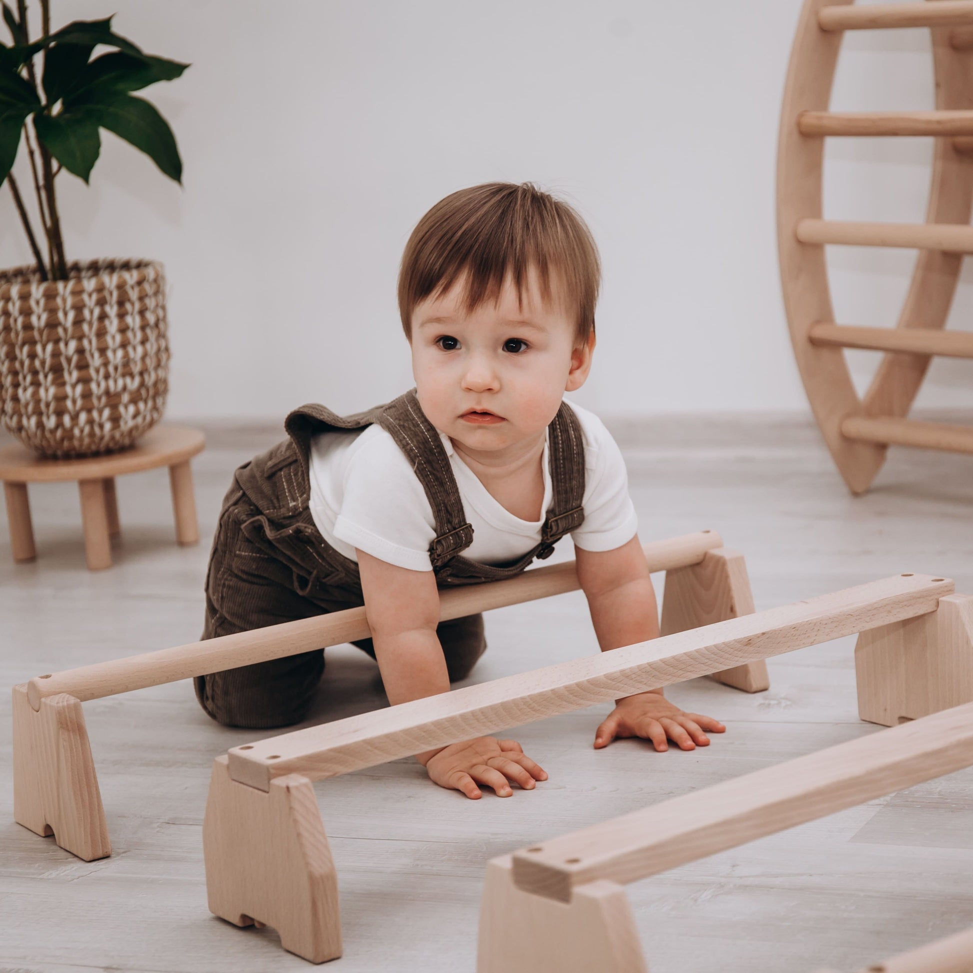 Wooden Balance Beam Set Balance Board 
