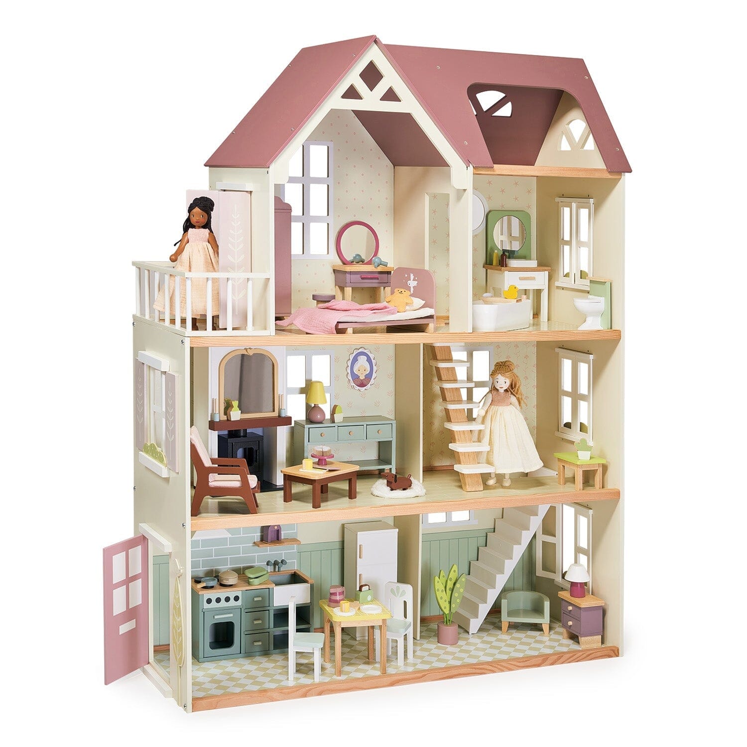 Tender Leaf - Wooden Dollhouse Doll - Fern