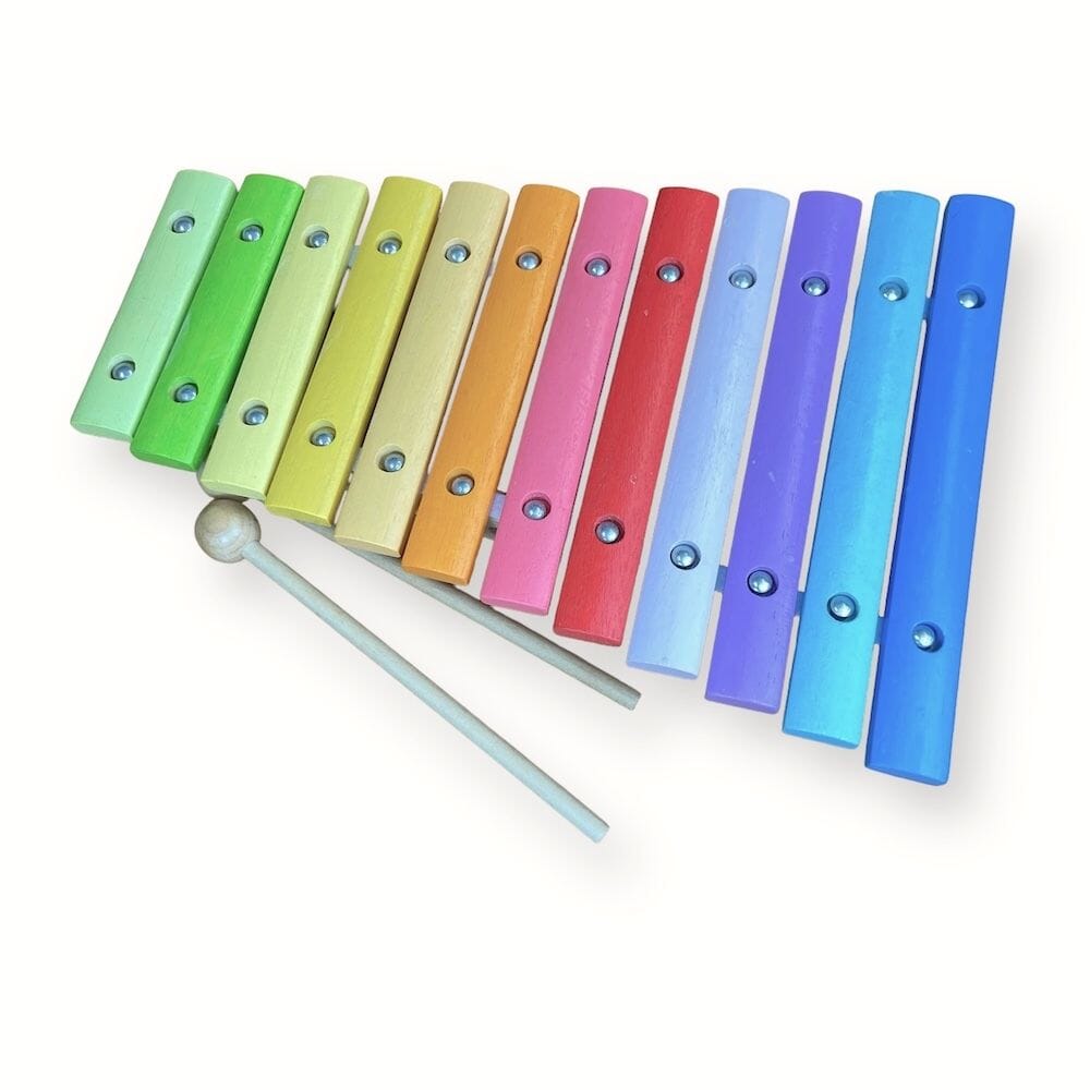 Wooden Rainbow Xylophone Toys 