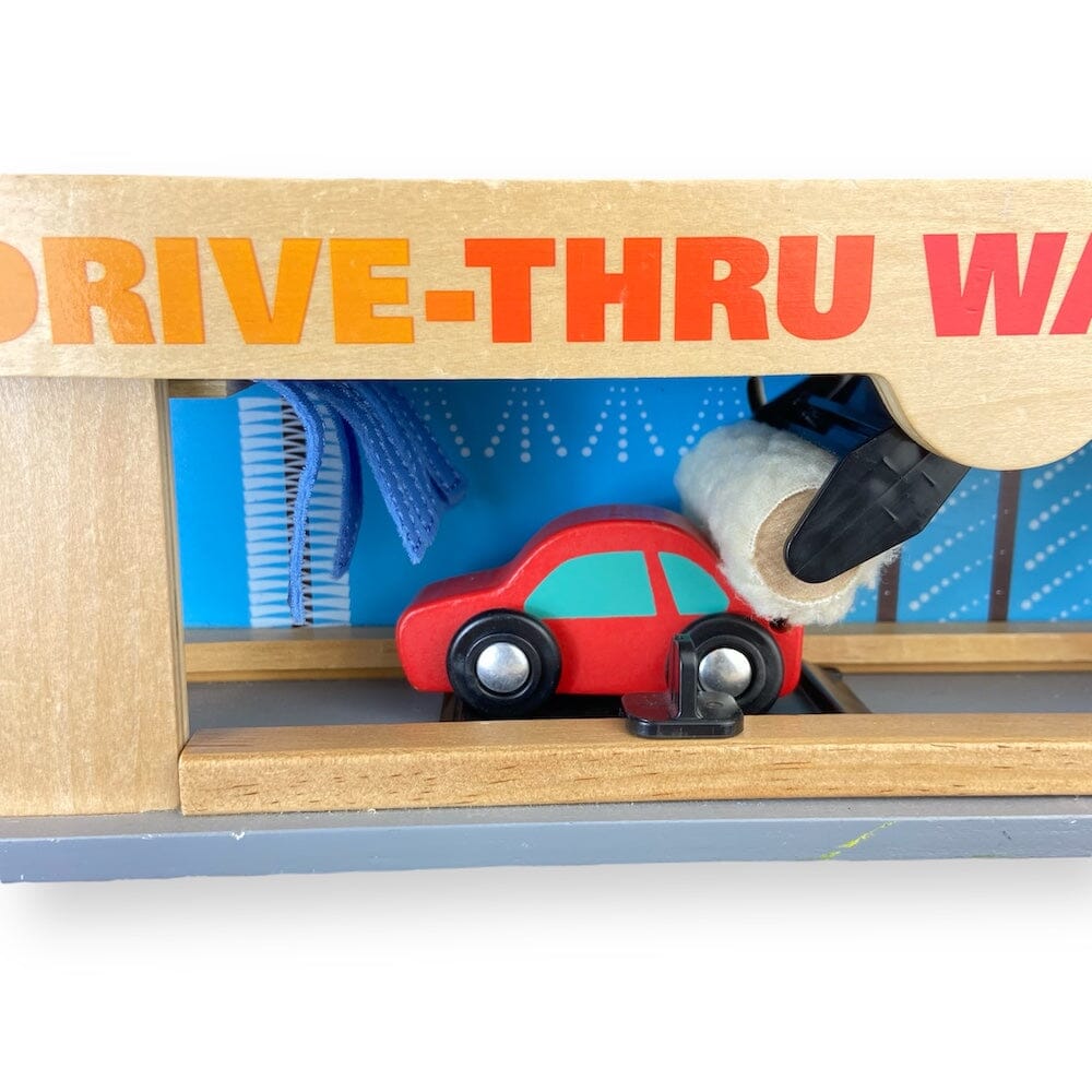 Wooden Service Station & Parking Garage Toys 