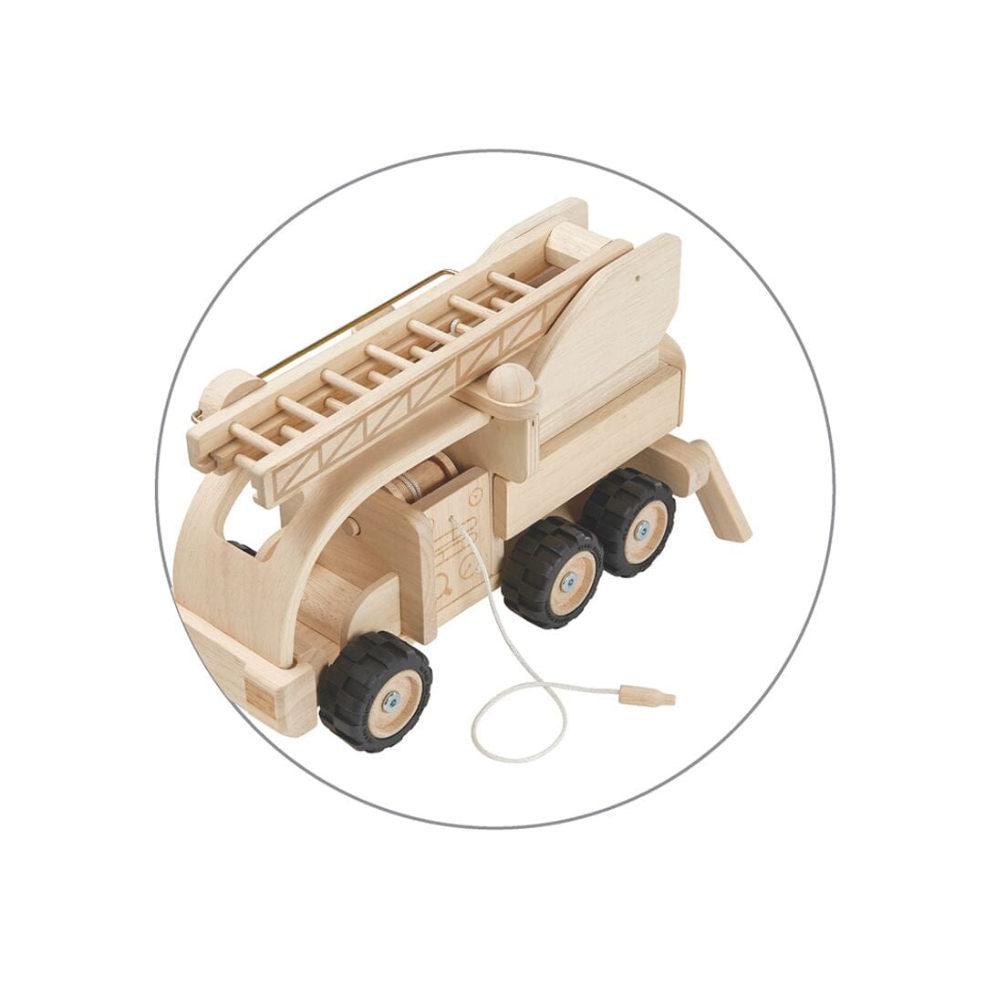 PlanToys USA - Wooden Toy Fire Truckㅤ