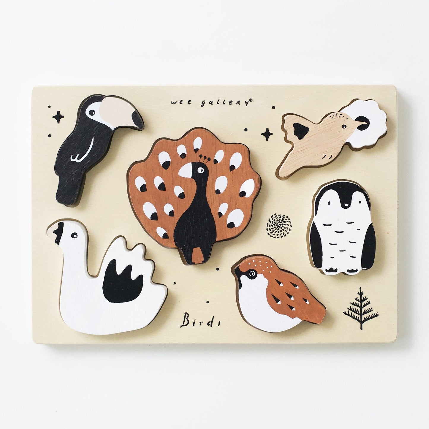 Wooden Tray Puzzle - Birds Puzzle 