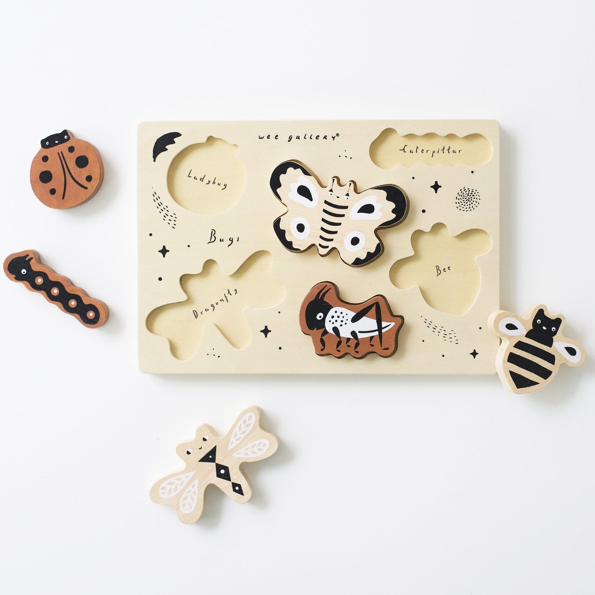 Wooden Tray Puzzle - Bugs Puzzle 