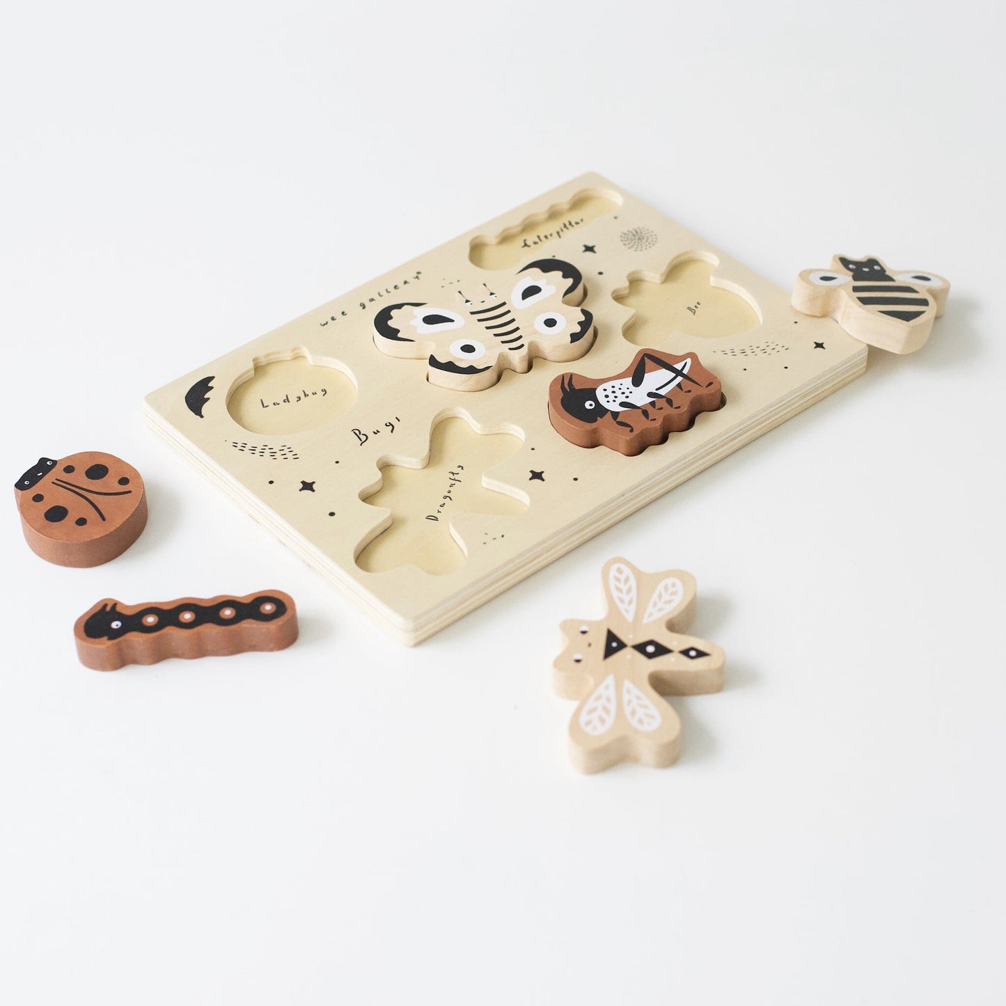Wooden Tray Puzzle - Bugs Puzzle 