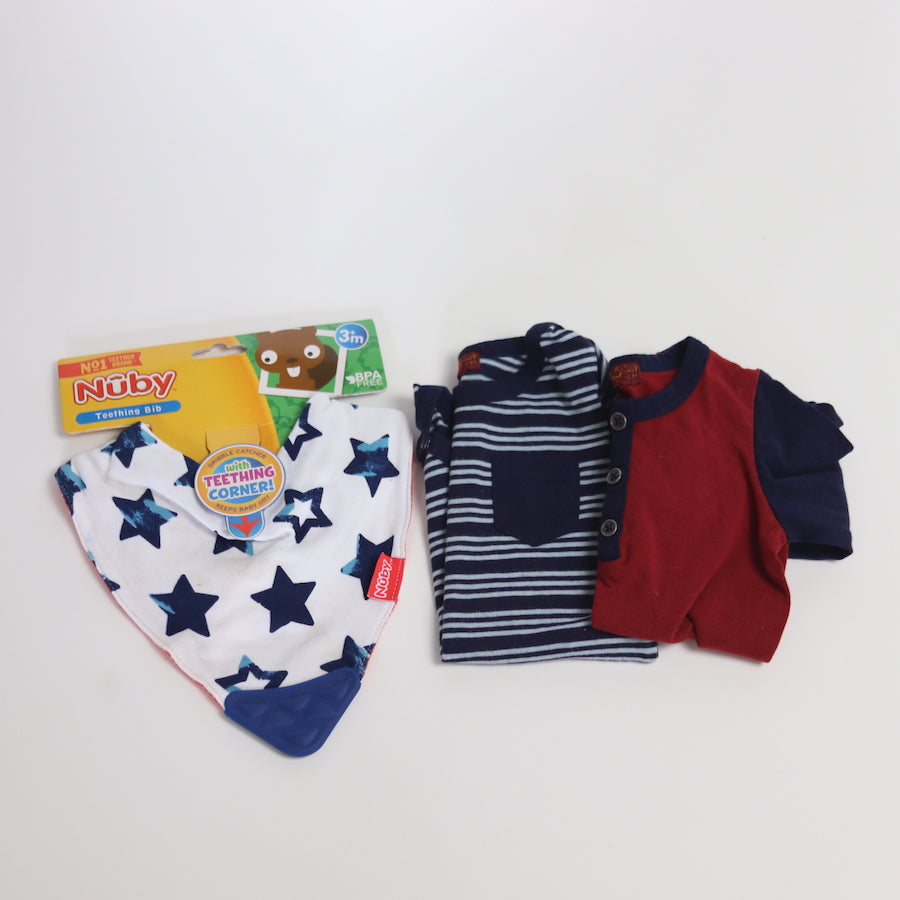 7 For All Mankind Onesie and Pant Set Size 3-6M 