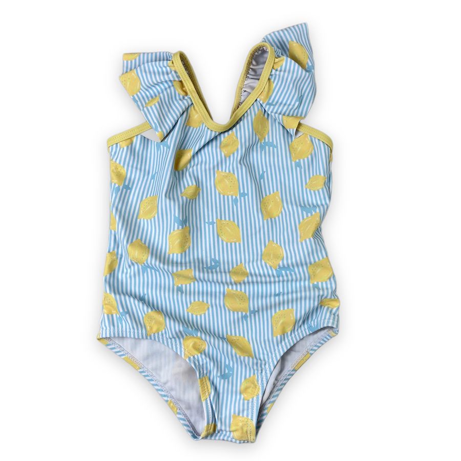Andy & Evan - Andy & Evan Lemon Print One - piece Swimsuit 4T
