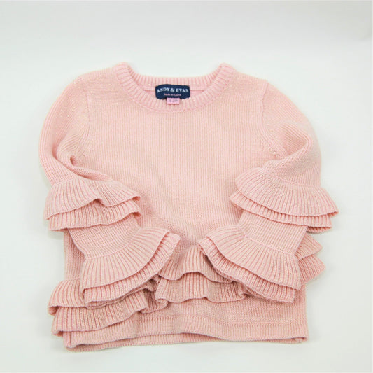 Andy & Evan - Andy & Evan Pink Shimmer sweater 18 - 24M