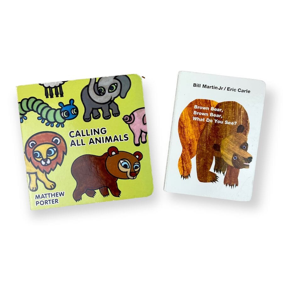 Animal-themed Board Book Bundle Books 