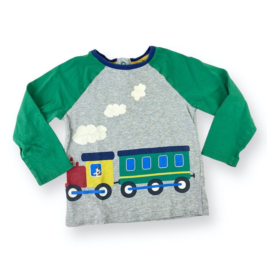 Baby Boden - Baby Boden Tee with Train 18 - 24M