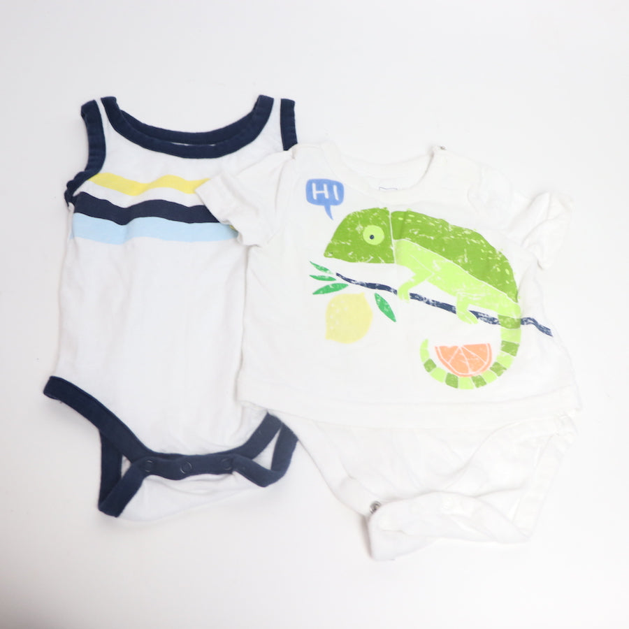 Baby Gap and Colored Organics Top Set Size 0-6M 