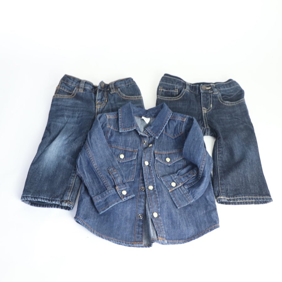 TOYCYCLE - Baby Gap Dark Denim Set Size 18 - 24M