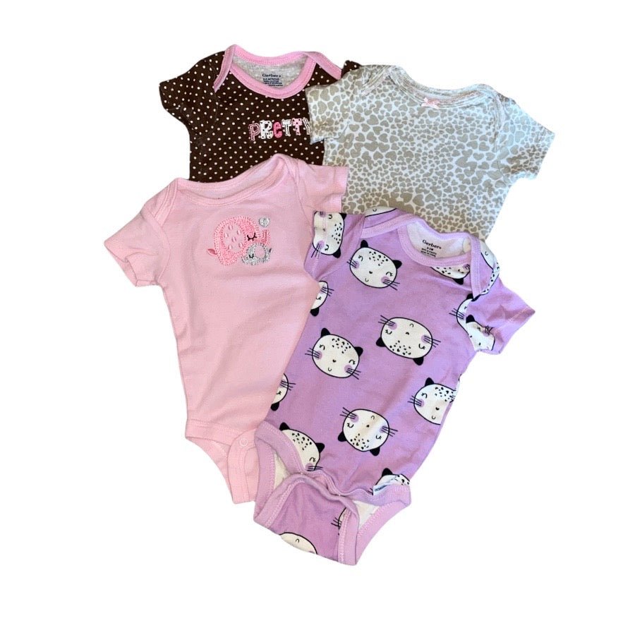 TOYCYCLE - Baby Girl Onesie Bundle 0 - 3 M