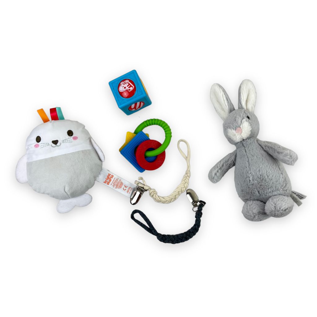 Baby Toy Bundle with JellyCat Plush Bunny Baby Toys & Activity Equipment 