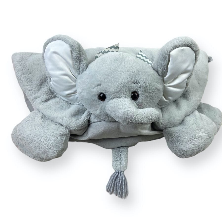 Bearington Baby Elephant Plush Play Mat Toys 