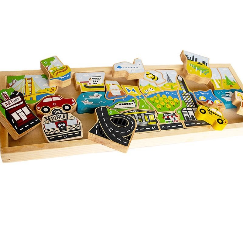 A.B.C. セット Begin Again City A-Z Puzzle – TOYCYCLE