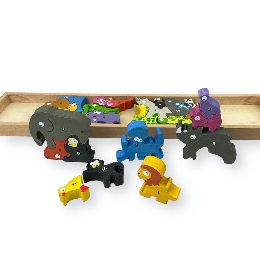 Begin Again - BeginAgain Animal Parade A - Z Puzzle and Playset