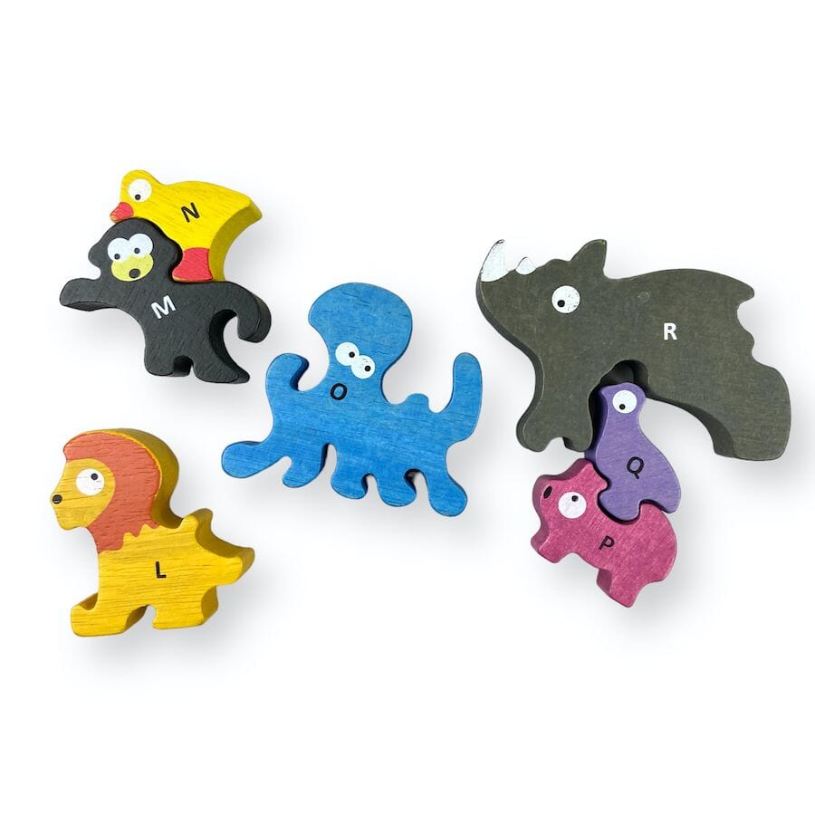 Begin Again - BeginAgain Animal Parade A - Z Puzzle and Playset