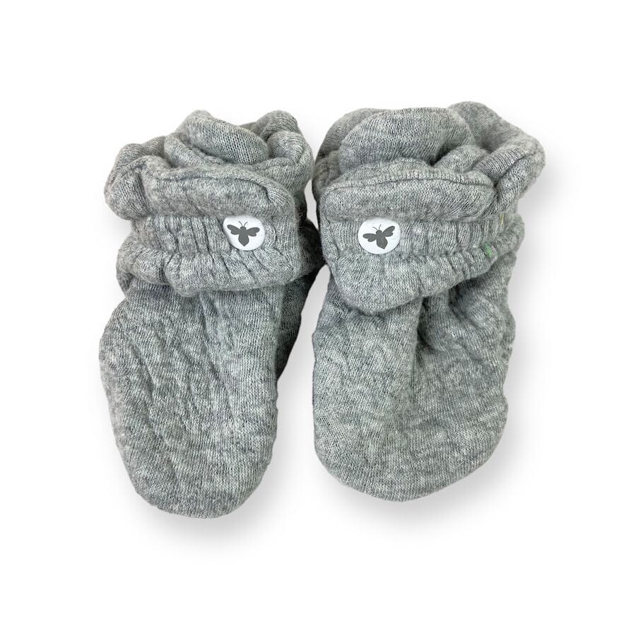 Burt's Bees - Burt's Bees Quilted Cotton Booties 0 - 3M