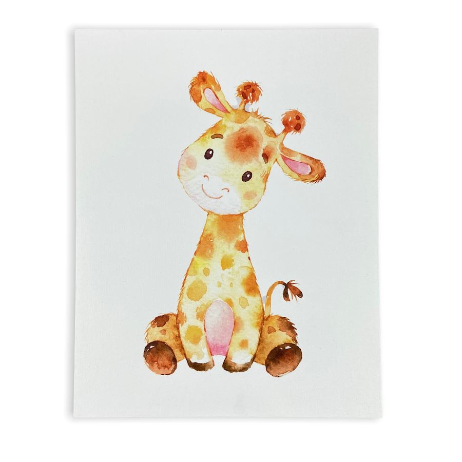 Canvas Wall Art Baby Giraffe 