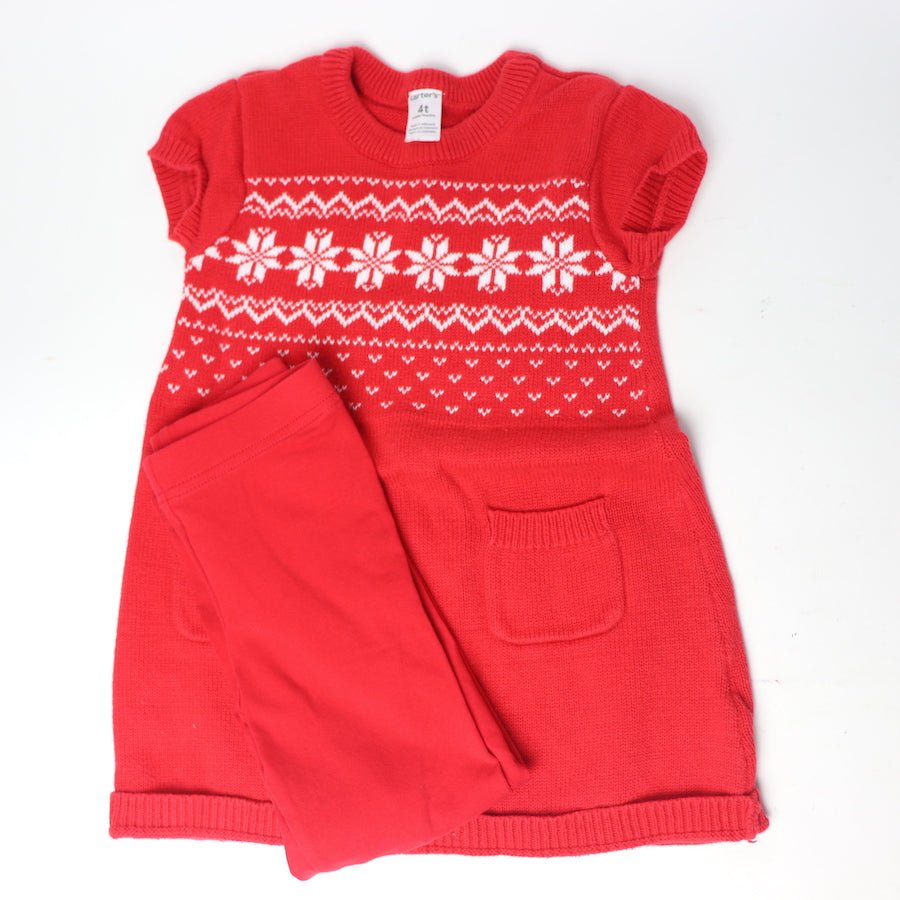 TOYCYCLE - Carter's Dress & Leggings Size 4