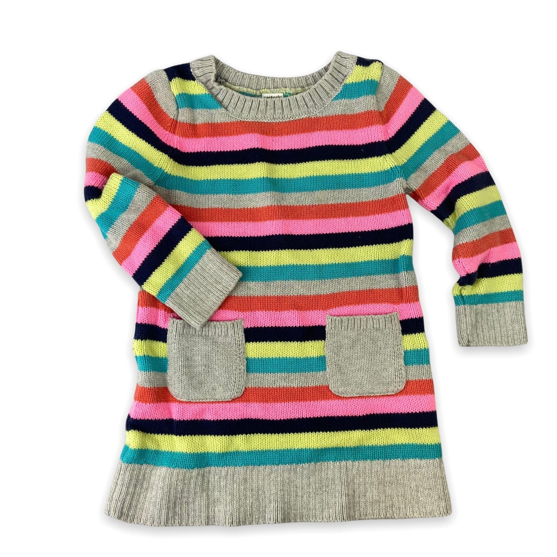 TOYCYCLE - Carter's Striped Sweater Dress 3T