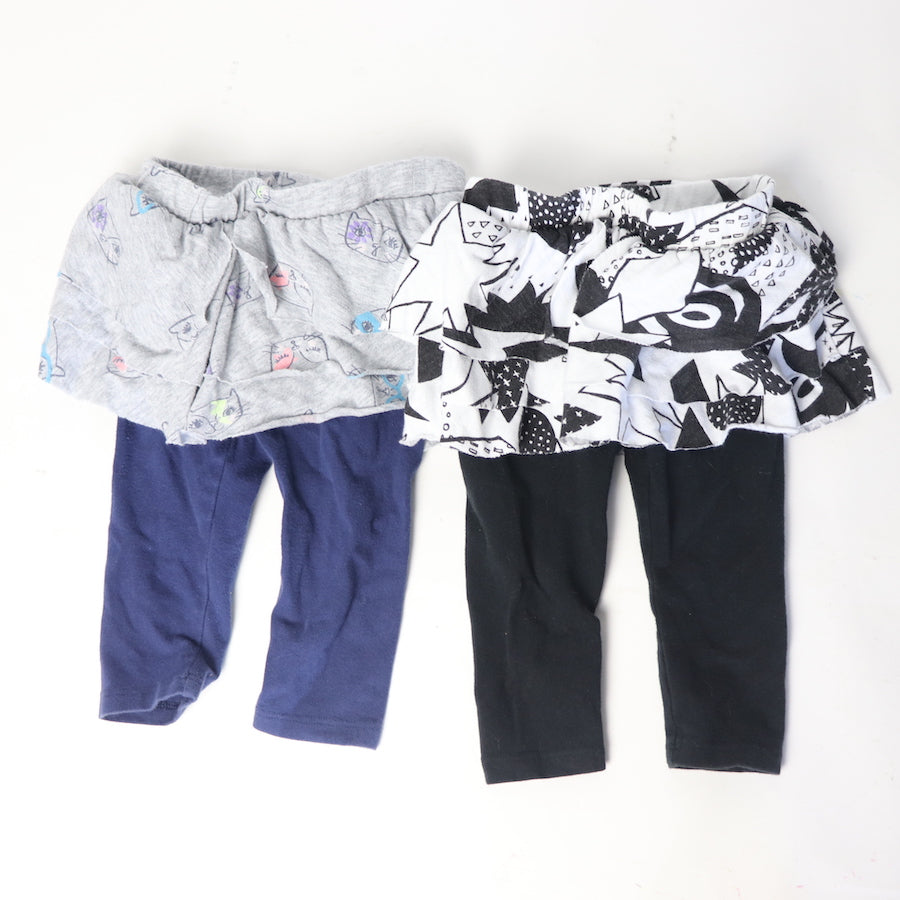 Cat & Jack Skirted Legging Pair 12M 