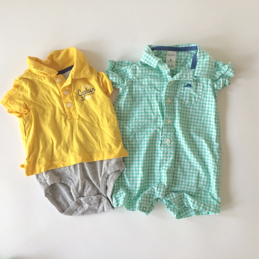 Colorful Tops and One-Pieces 3-6M 