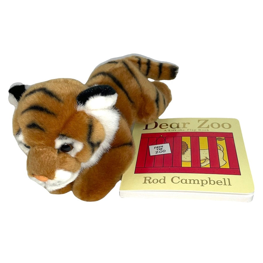 Dear Zoo & Stuffed Tiger Bundle 