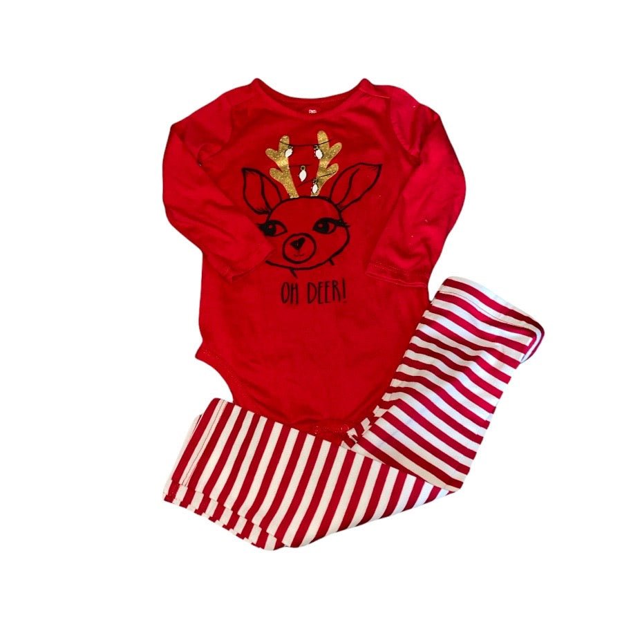 TOYCYCLE - Deer Onesie and Pant Set 18M