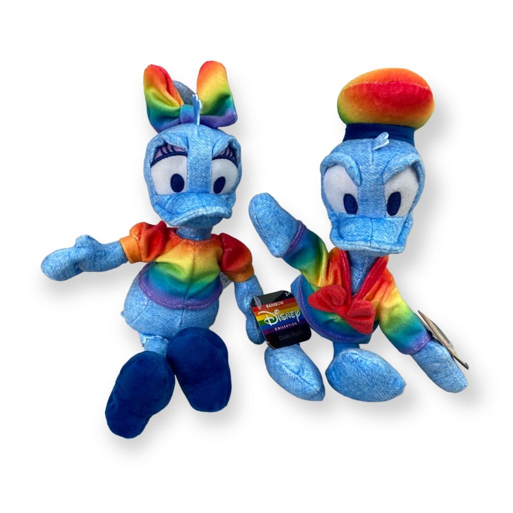 Disney Rainbow Collection Daisy & Donald Duck Dolls Stuffed Animals 