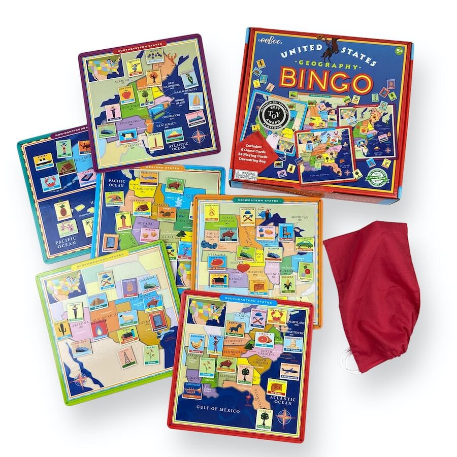 Eeboo US Geography Bingo Game Toys & Games 