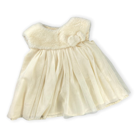 TOYCYCLE - First Impressions Faux Fur Dress 12M