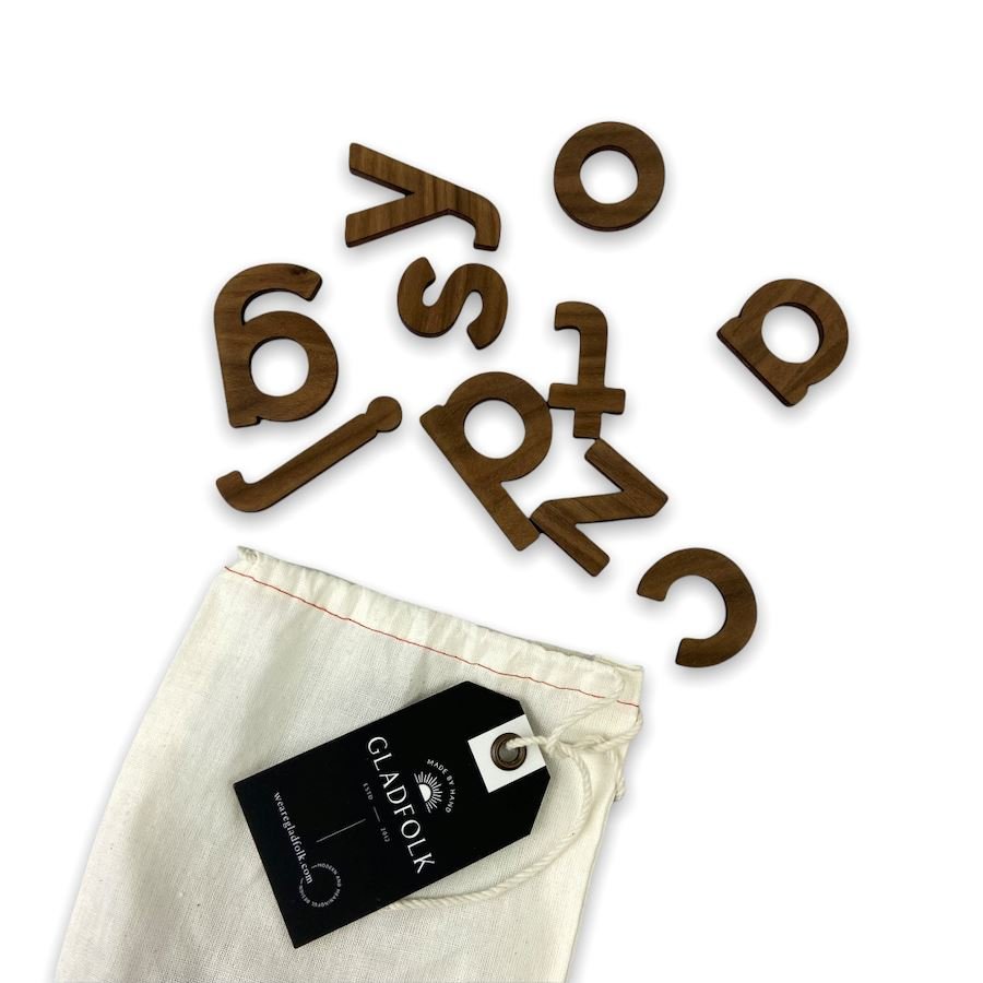 Gladfolk - Gladfolk Wooden Alphabet Lowercase