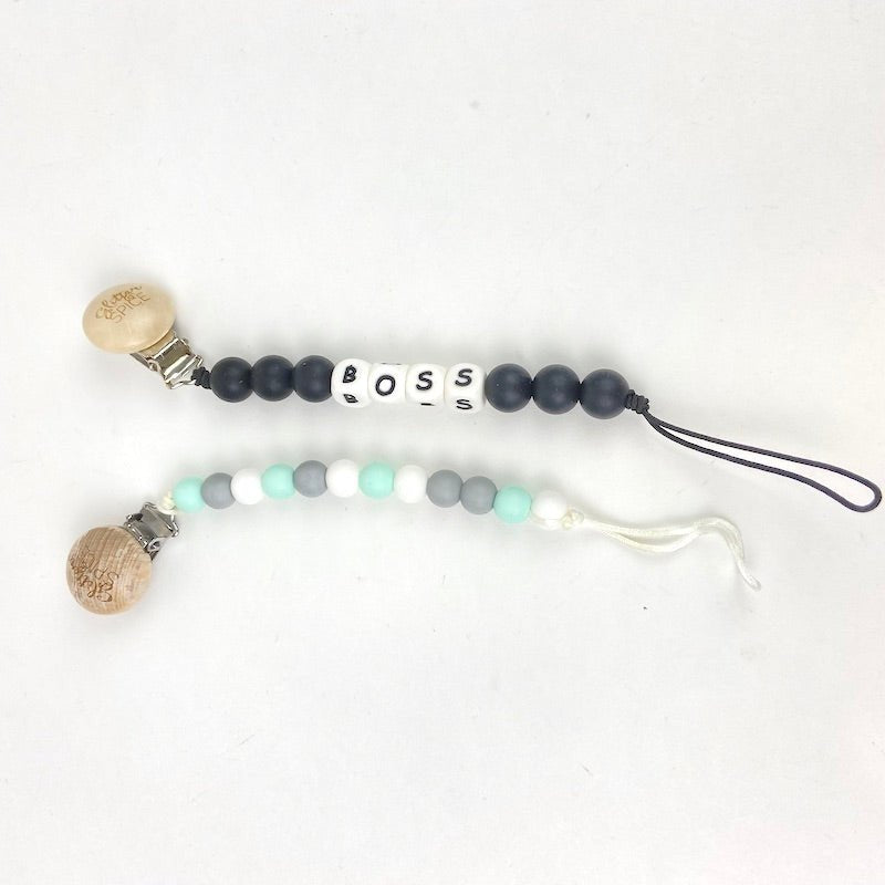 TOYCYCLE - Glitter & Spice Pacifier Clips - Boss
