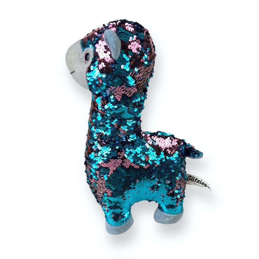 Glitzies Sequined Plush Alpaca Doll Toys 