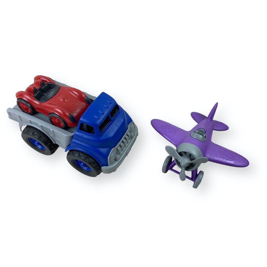 Green Toys Flatbed Truck and Airplane Bundle Toys 