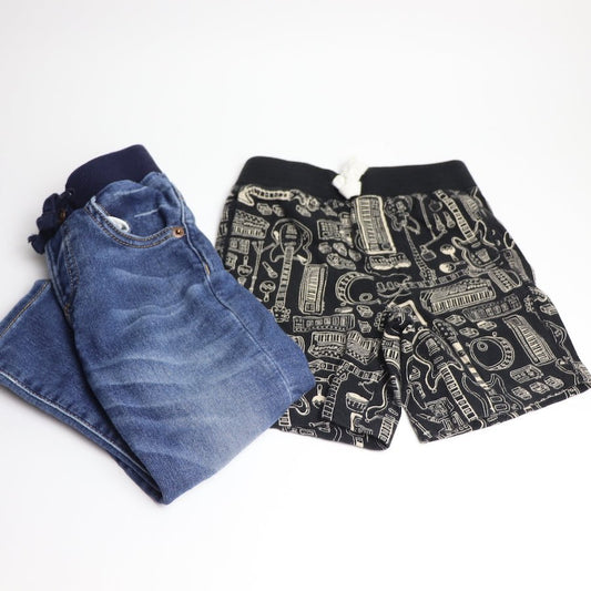 TOYCYCLE - Grow - With - Me Baby Gap Denim & Shorts Set 12 - 24M