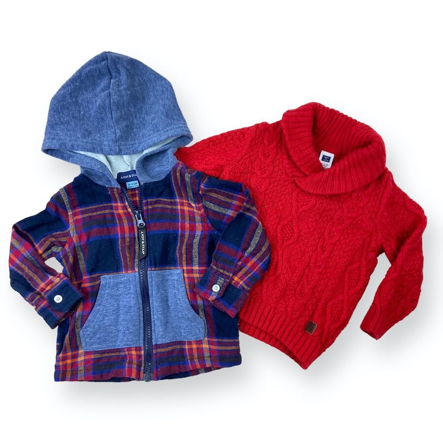 Grow-with-Me Sweater Bundle 9-18M Clothing 