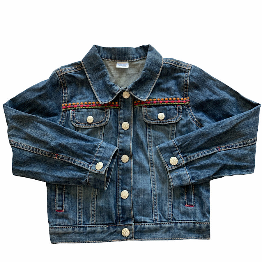 Gymboree Denim Jacket with Embroidery S 