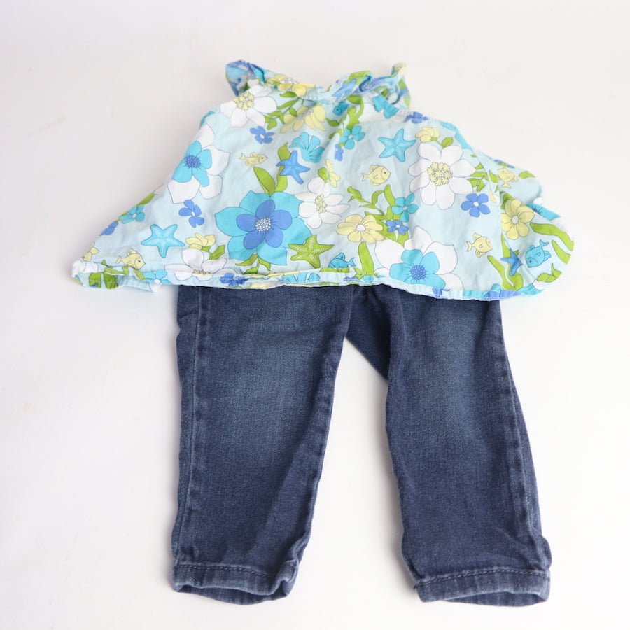 TOYCYCLE - Gymboree Jeans and Tank Set Size 12 - 18M