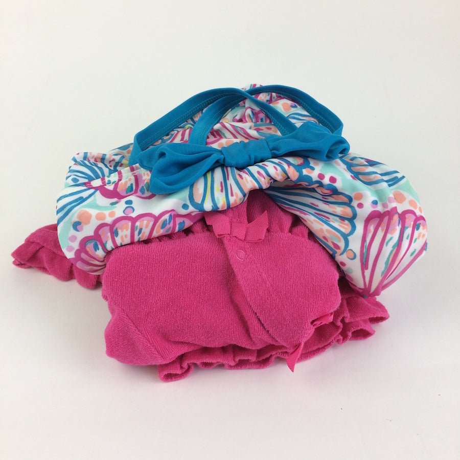 TOYCYCLE - Gymboree Sweet Shells Swimsuit and Coverup Size 4