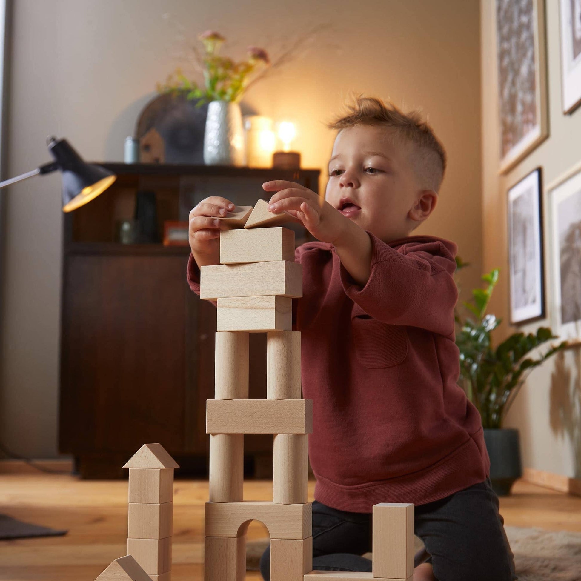 HABA Basic Building Blocks 26-Pc Starter Set Architectural Blocks 