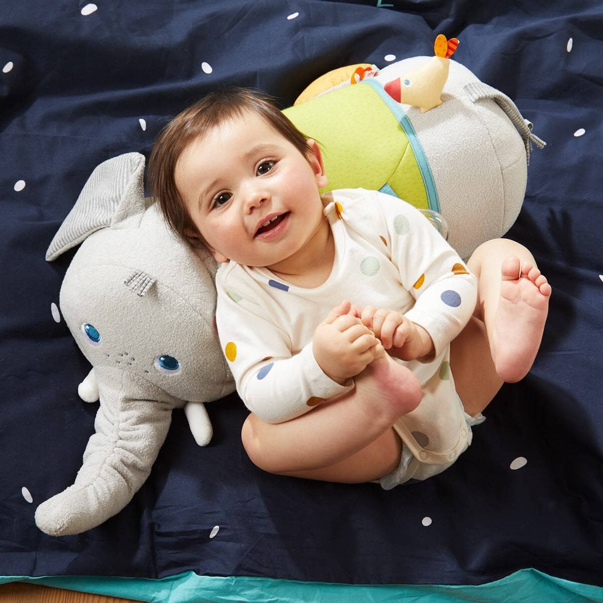 HABA Elephant Discovery Pillow Plush Baby 